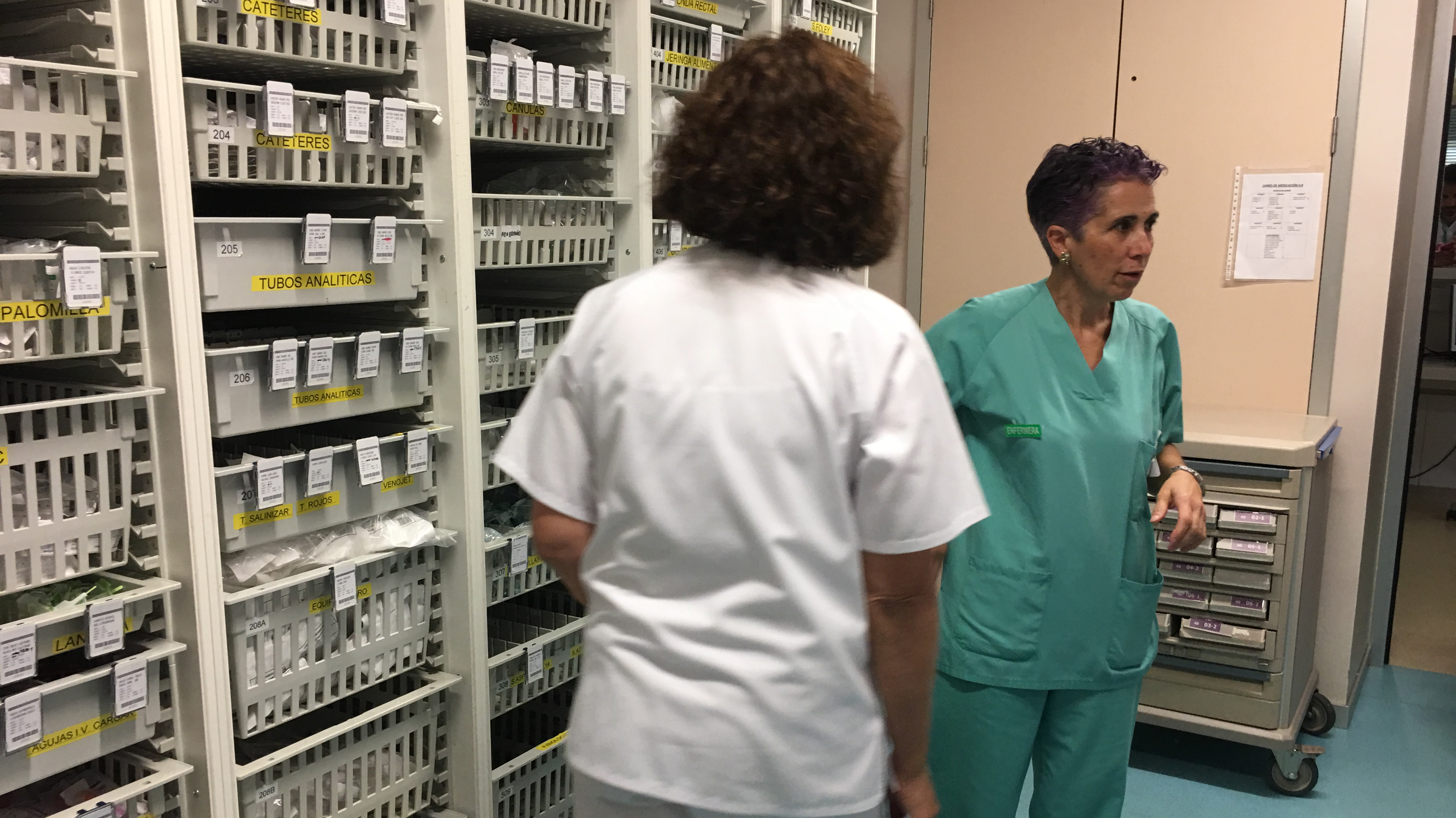 Enfermeras en un centro sanitario de Castilla y León